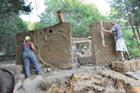 Sculpting A Cob Wall